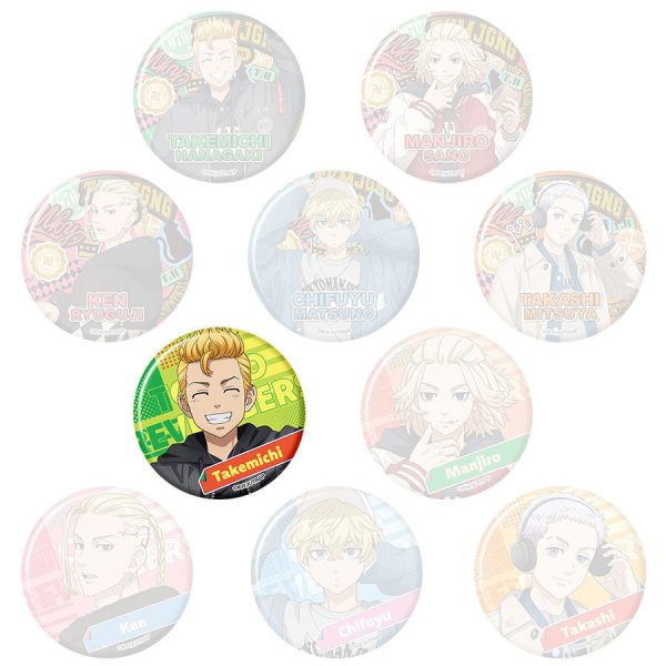 [Pop Up Store] Tokyo Revengers x WEGO  Off Scene  Special Collaboration Button Takemichi Hanagaki (B) Online