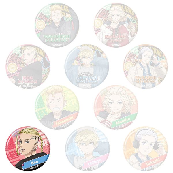 [Pop Up Store] Tokyo Revengers x WEGO  Off Scene  Special Collaboration Button Draken (B) Online-Verkauf