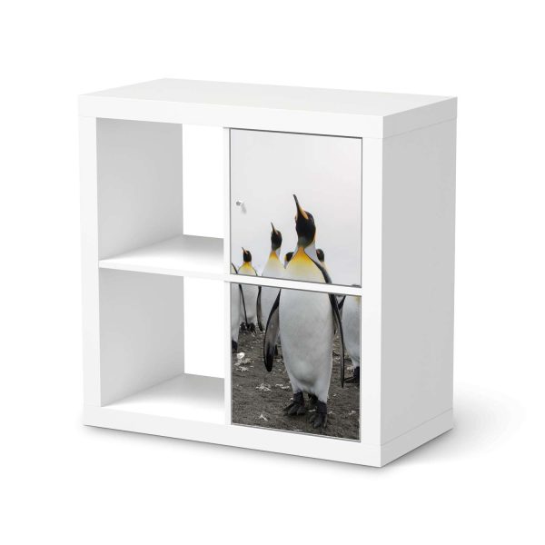 Klebefolie für Möbel IKEA Expedit Regal 2 Türen (hoch) - Design: Penguin Family Schn?ppchen