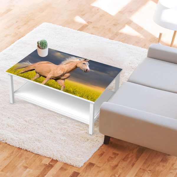 Möbelfolie IKEA Hemnes Tisch 118x75 cm - Design: Wildpferd Online-Verkauf – Bild 3
