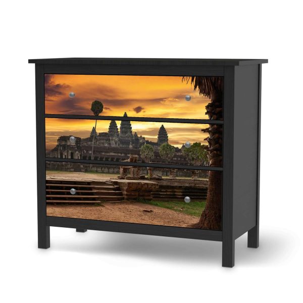 Möbelfolie IKEA Hemnes Kommode 3 Schubladen - Design: Angkor Wat Online – Bild 2
