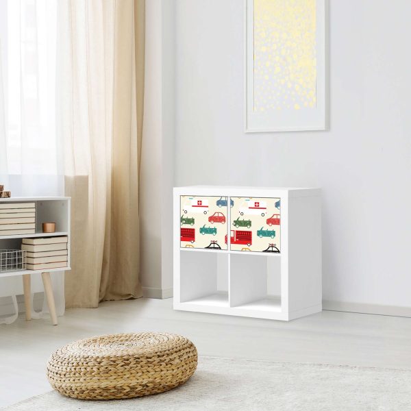 Möbel Klebefolie IKEA Expedit Regal 2 Türen (quer) - Design: Cars Schn?ppchen – Bild 3