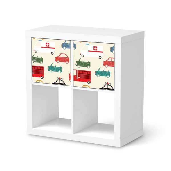 Möbel Klebefolie IKEA Expedit Regal 2 Türen (quer) - Design: Cars Schn?ppchen