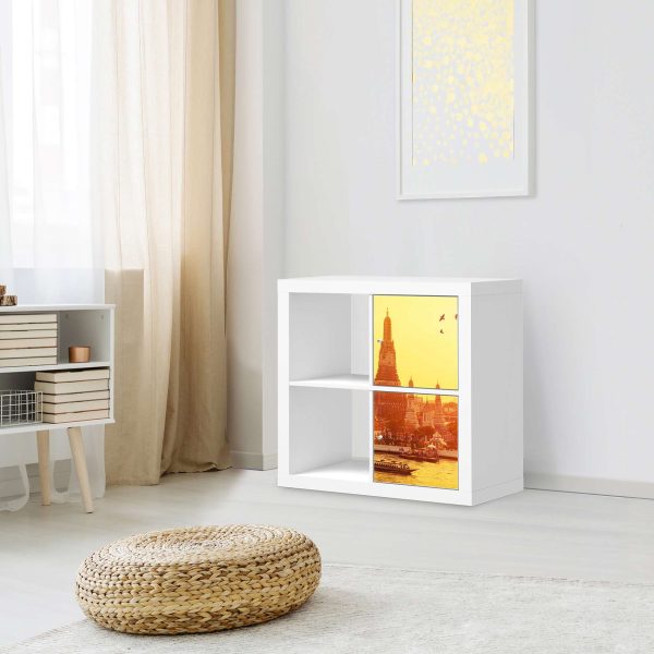Klebefolie für Möbel IKEA Expedit Regal 2 Türen (hoch) - Design: Bangkok Sunset Online – Bild 3